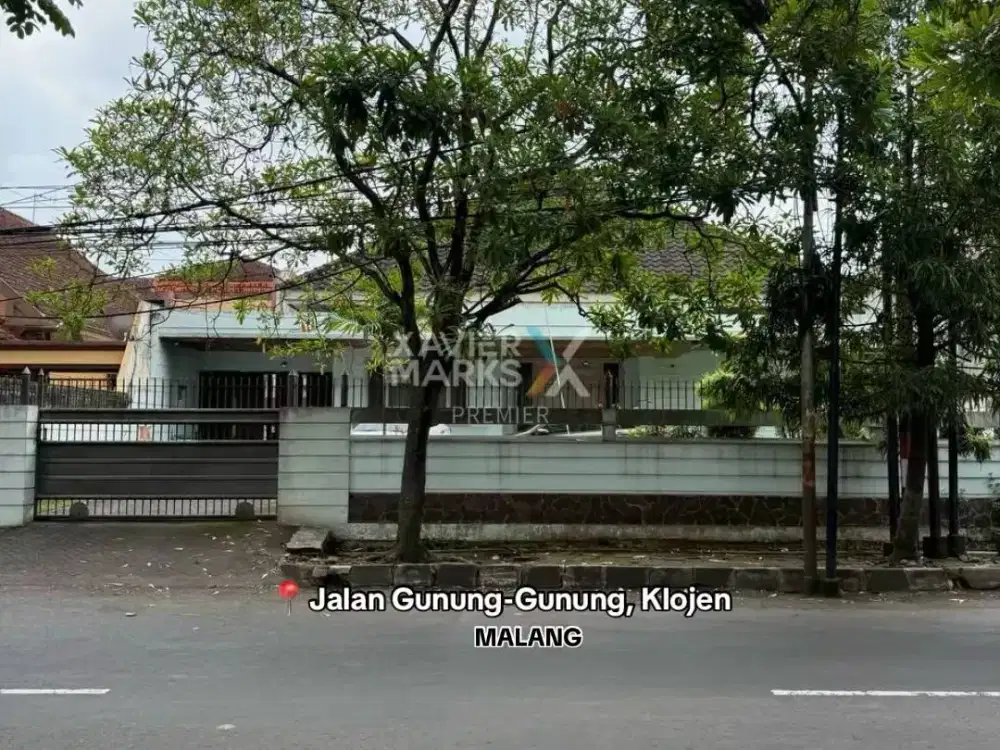 Rumah Lokasi Premium Pusat Kota Di Jalan Gunung-Gunung, Klojen Kota Malang