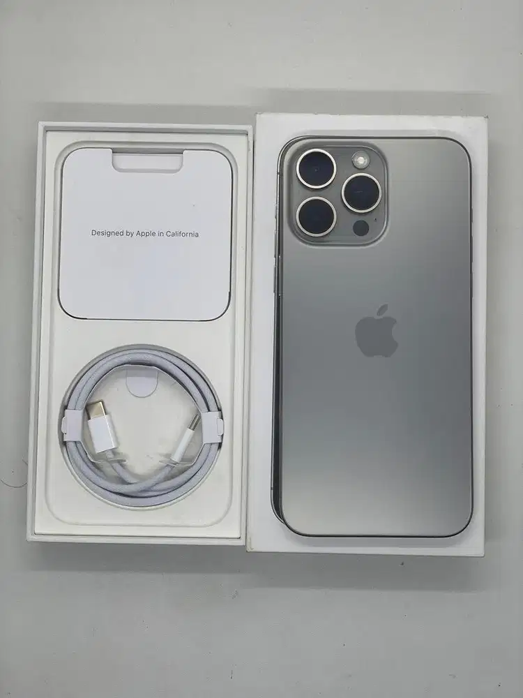 iPhone 15 Pro Max 256GB Resmi ex iBox Natural Titanium