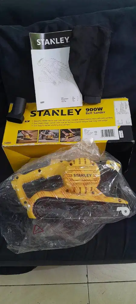 Stanley SB90 SB 90 Mesin Ampelas Sabuk Belt Sander 900W Like New