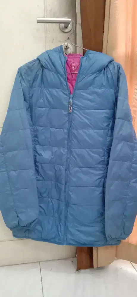 Jaket parasut impor navy size XL