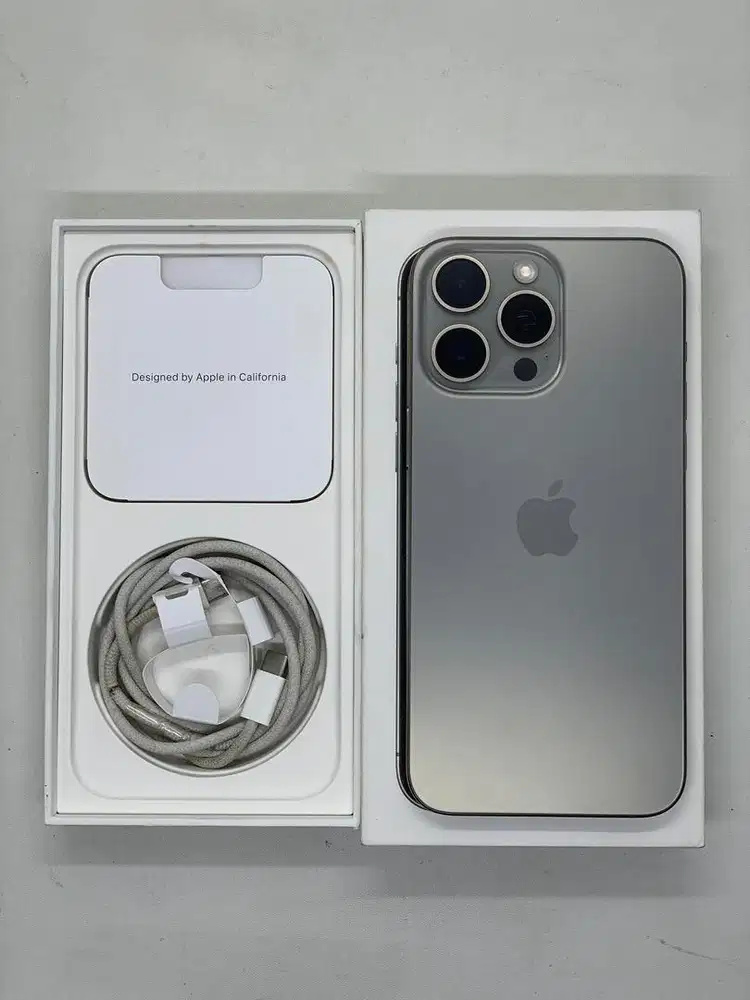 iPhone 15 Pro Max 256GB Resmi ex iBox Natural Titanium