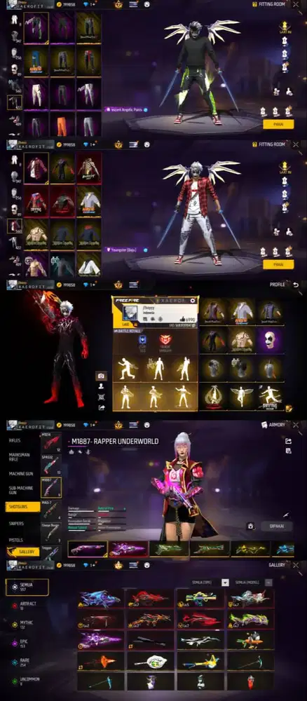 jual akun ff terpercaya