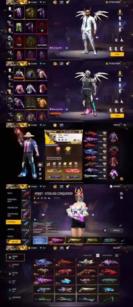 jual akun ff terpercaya