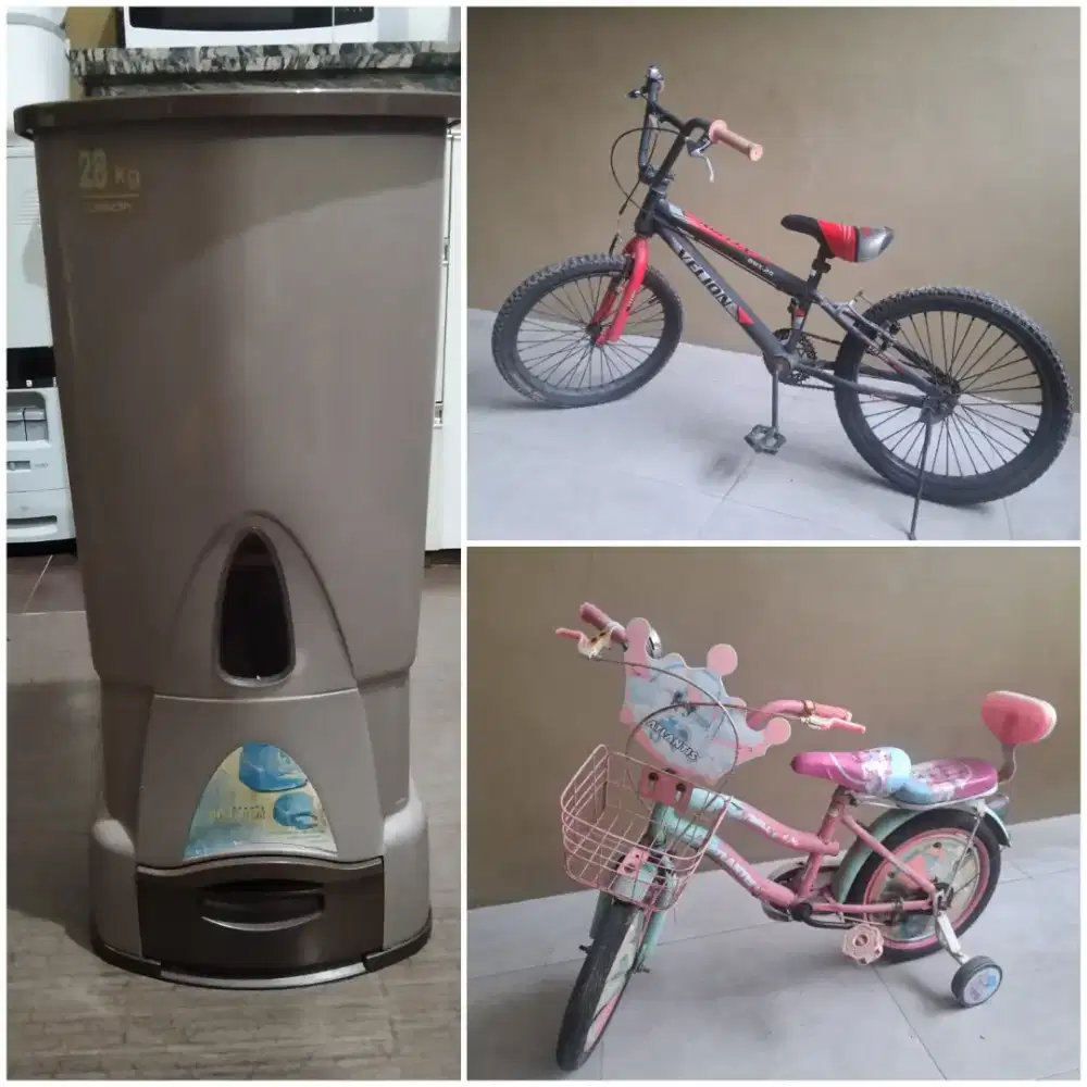 Bundling 1x Sepeda Anak / 1x Sepeda BMX / 1x Rice box
