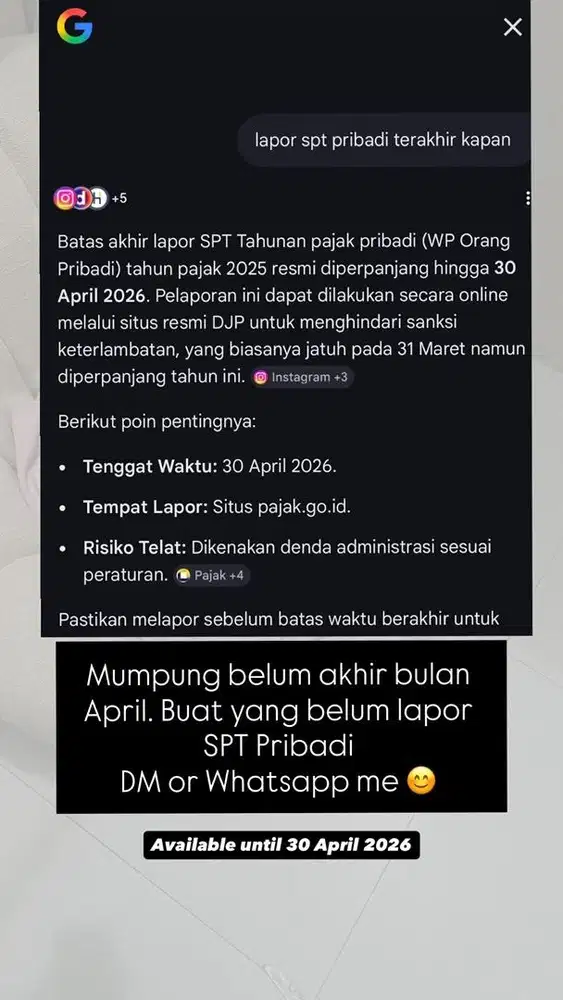 Jasa Cortex untuk SPT Tahunan Pribadi