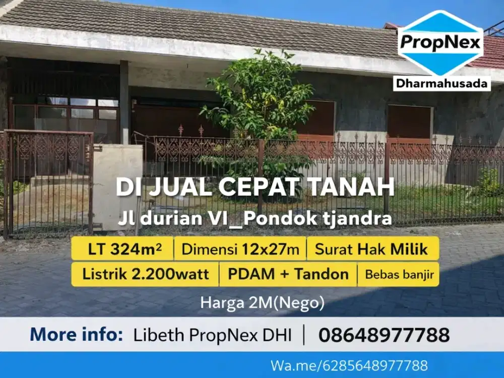 jl.durian VI_pondok tjandra