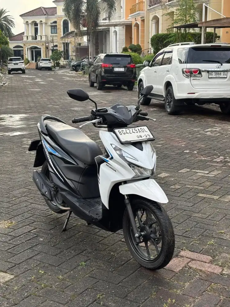 ISTIMEWA BEAT CBS ALARM 2024 MODEL BARU WARNA PUTIH