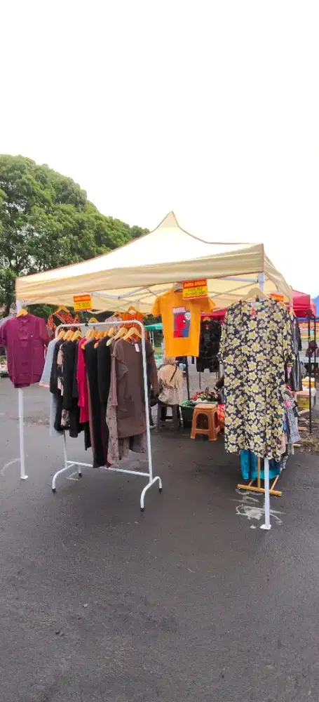 Tenda jualan 2.5x 2.5 m