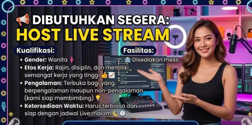 Lowongan Host Live