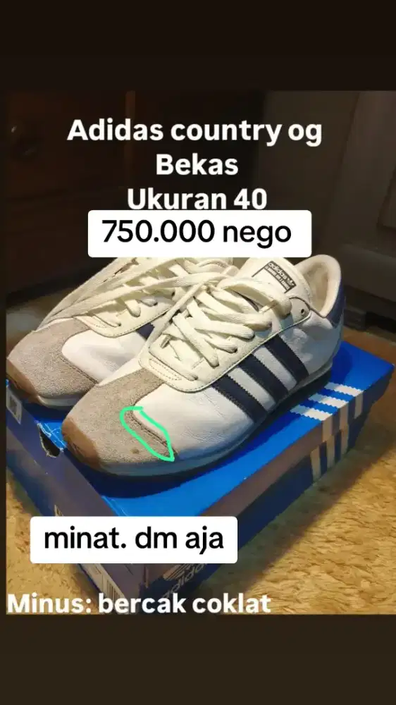 Jual cepat Adidas country