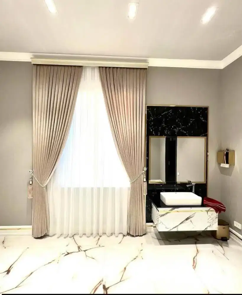 Gorden tirai rumah minimalis kantor dan hotel costum