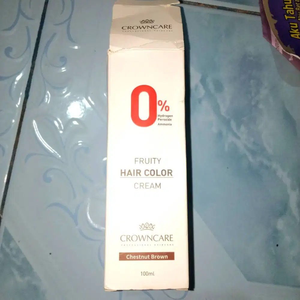 CrownCare Hair Coloring Cream 100ml - Pewarna Rambut Alami