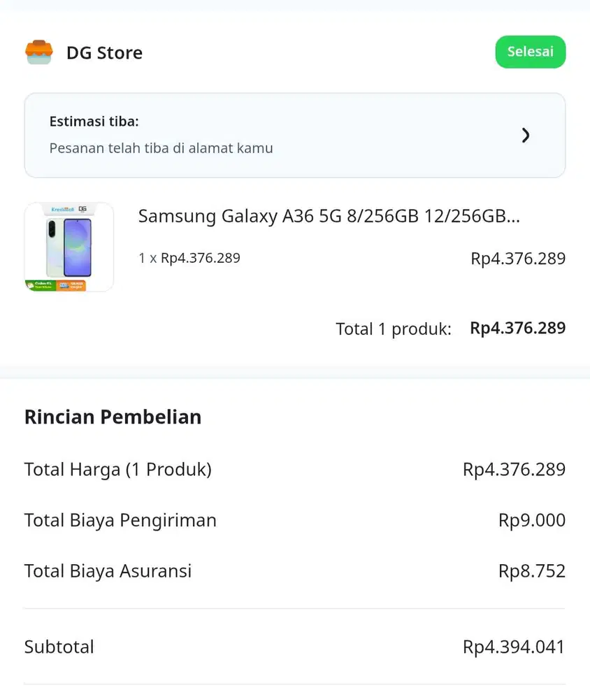 SAMSUNG GALAXY A36 5G 8/256