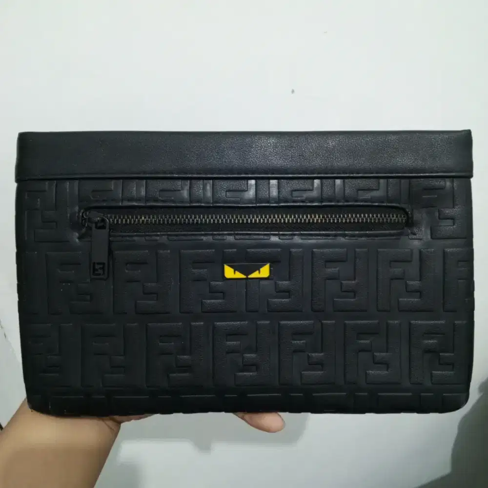 Clutch Hand bag Fendi Roma Original