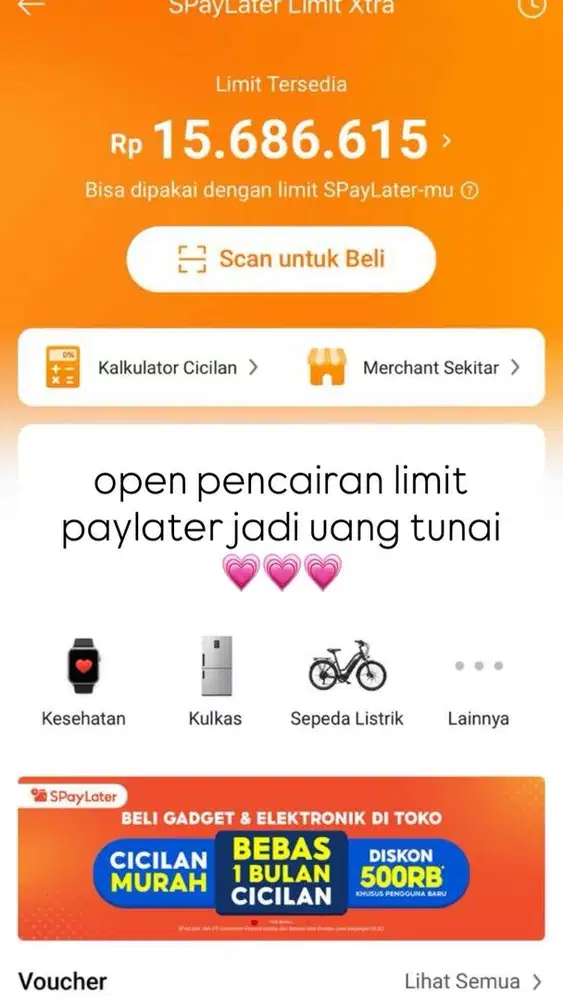 gestun martapura || pencairan limit all paylater
