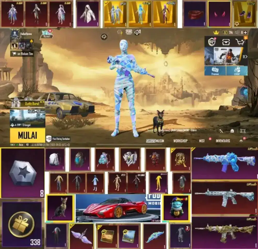 JUAL BELI AKUN PUBG MOBILEE