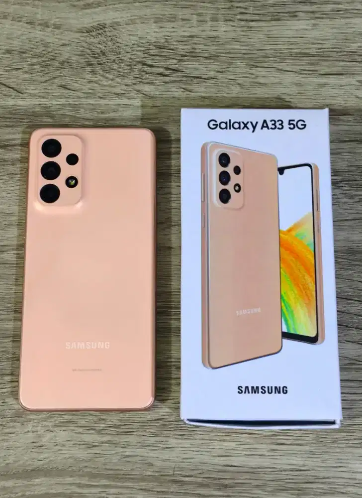 Samsung A33 5G NFC Peach Blewah 99% Segel pribadi bukan A07 A52S A53