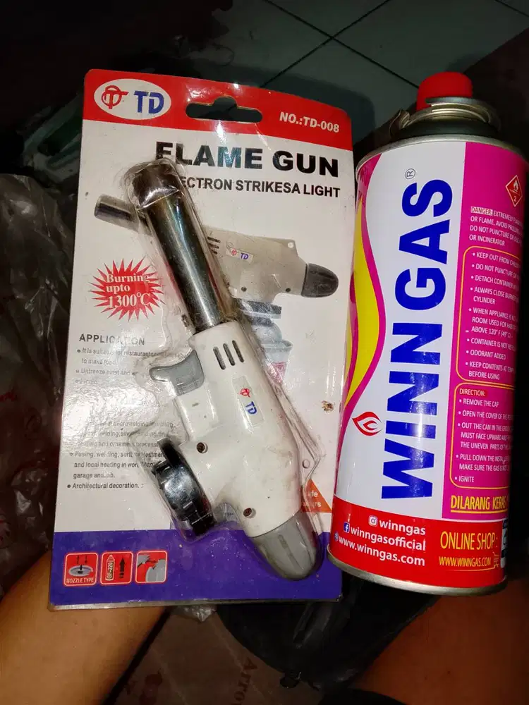 Winngas masi isi full, beserta pemantik las