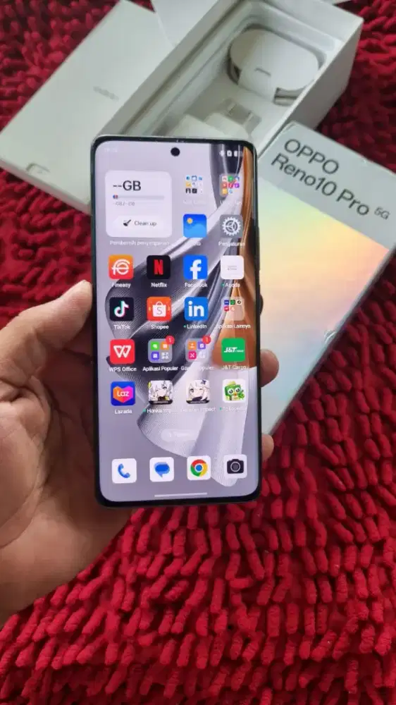Oppo reno 10 pro 5g NFc ram 12+12gb / 256 gb mulus fulset no minus