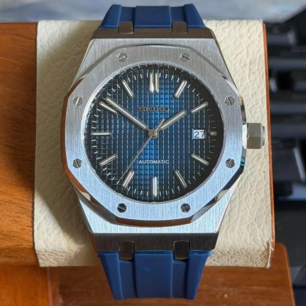 Seiko Royal Oak Blue Gradient NH35 Automatic Audemars Piguet