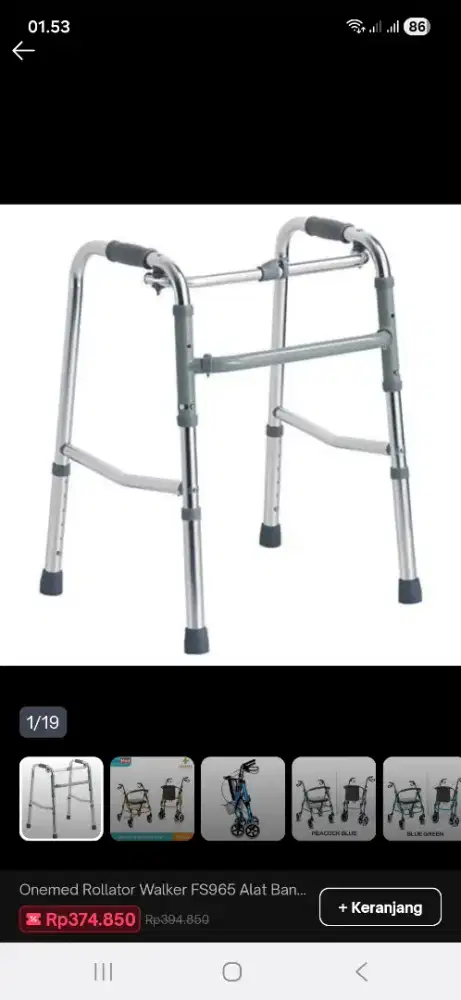 Walker GEA & Tongkat Lansia Kaki 3 & 4