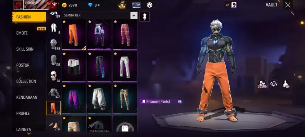 READY AKUN FF STOK SPEK  FACE JOKER SG RIPER ENGGA BAKALAN NYESAL AMAN