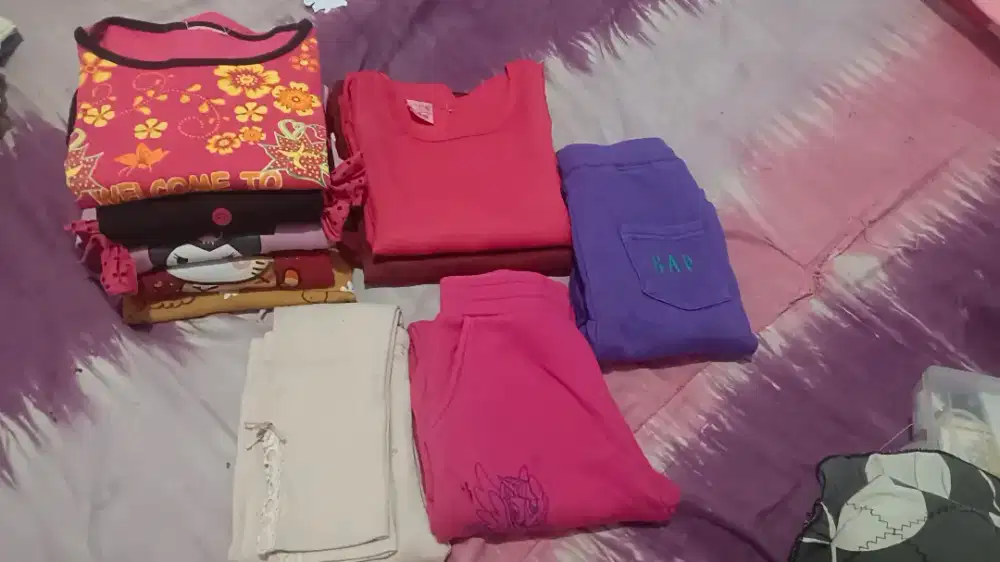 Take all 10pcs baju anak cewe 5-7 tahun
