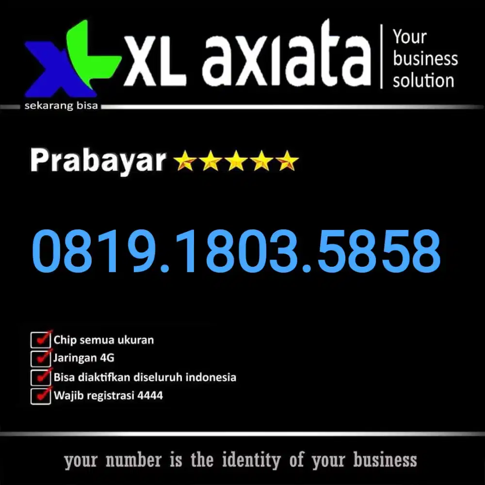 Nomor XL Cantik 5858