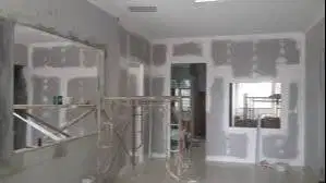 Pasang Partisi - Plafon Gypsum / PVC + Kusen Pintu Alumunium + Cat