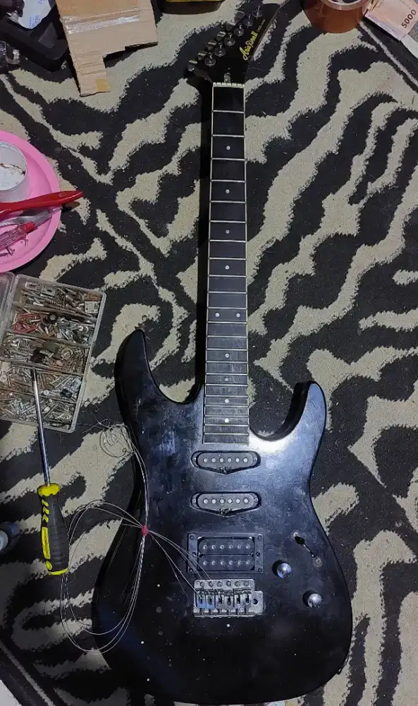 Gitar listrik aria pro 2 superstrat