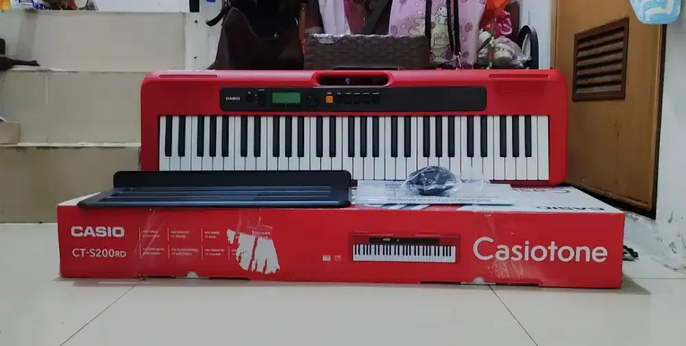 Casio CT-S200 Merah Fullset Mulus