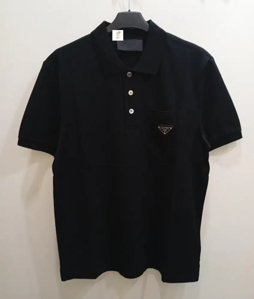 PRADA POCKET POLO SHIRT BLACK