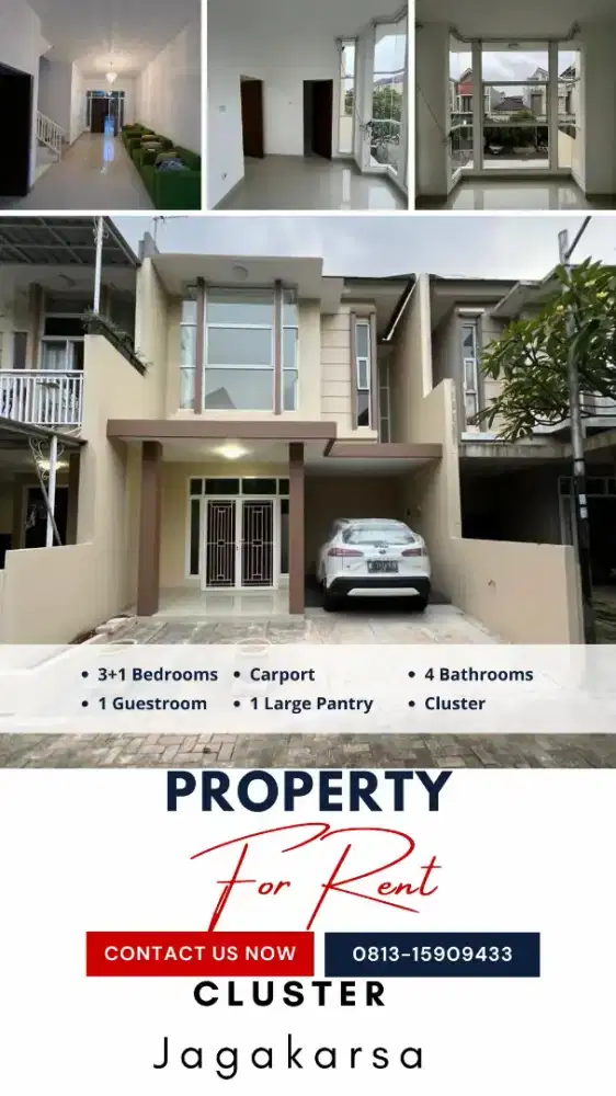 Sewakan Kontrakan Rumah Cluster 2 Lantai di Jagakarsa Jakarta Selatan