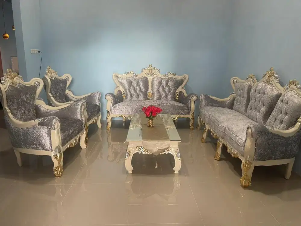 kursi tamu inul sultan mewah