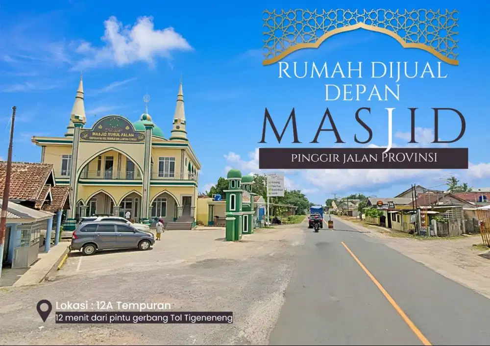 TANAH BONUS RUMAH PINGGIR JALAN UTAMA LINTAS BALAM METRO