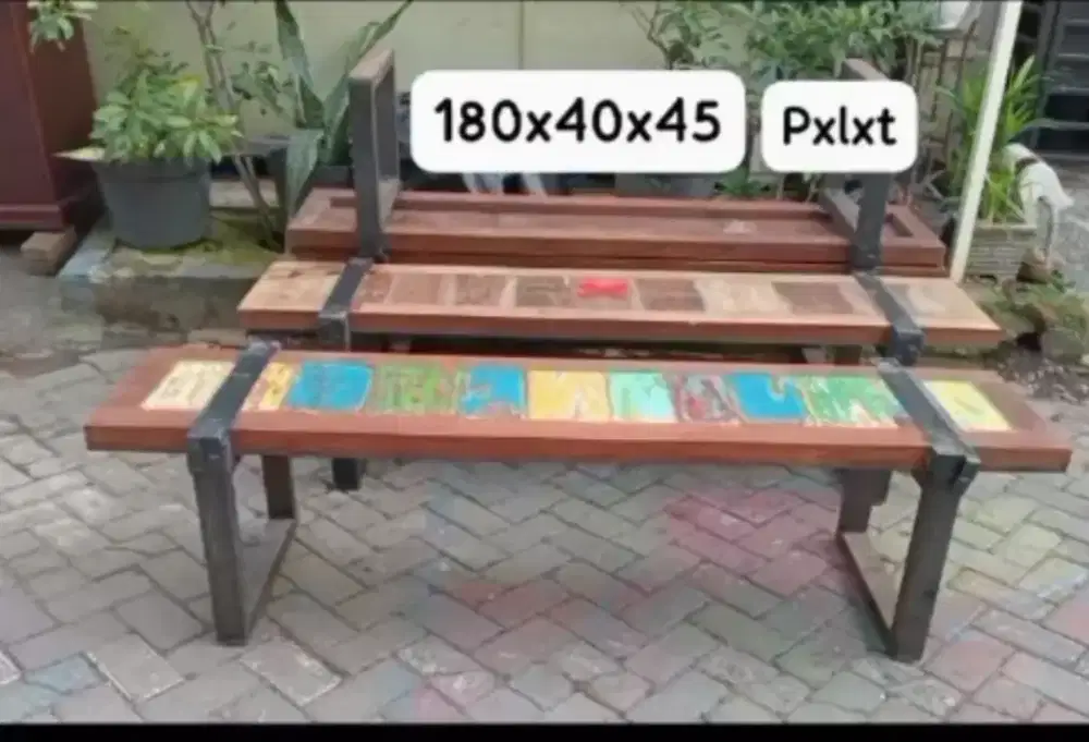 Kursi serbaguna rangka besi @400