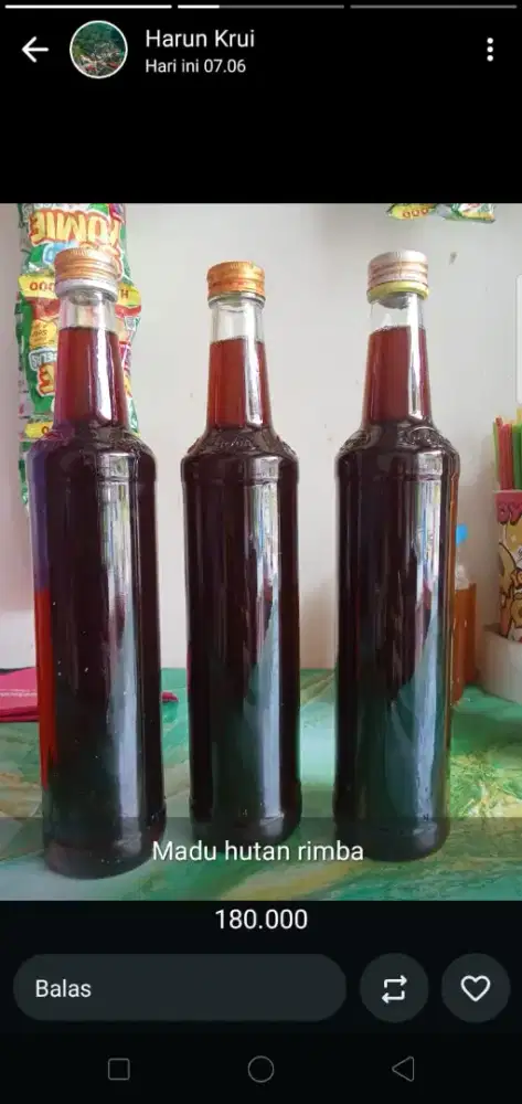 Madu asli hutan sumatra