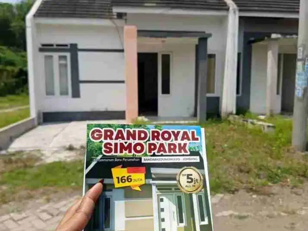 jual rumah    cukup bayar 1 juta   free dp angsuran 1 juta an diperak  kota Jombang