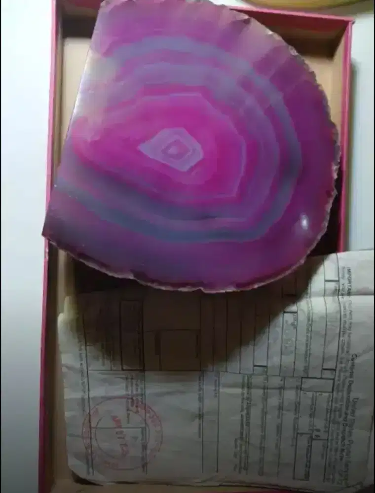 Batu Permata Pink Agate