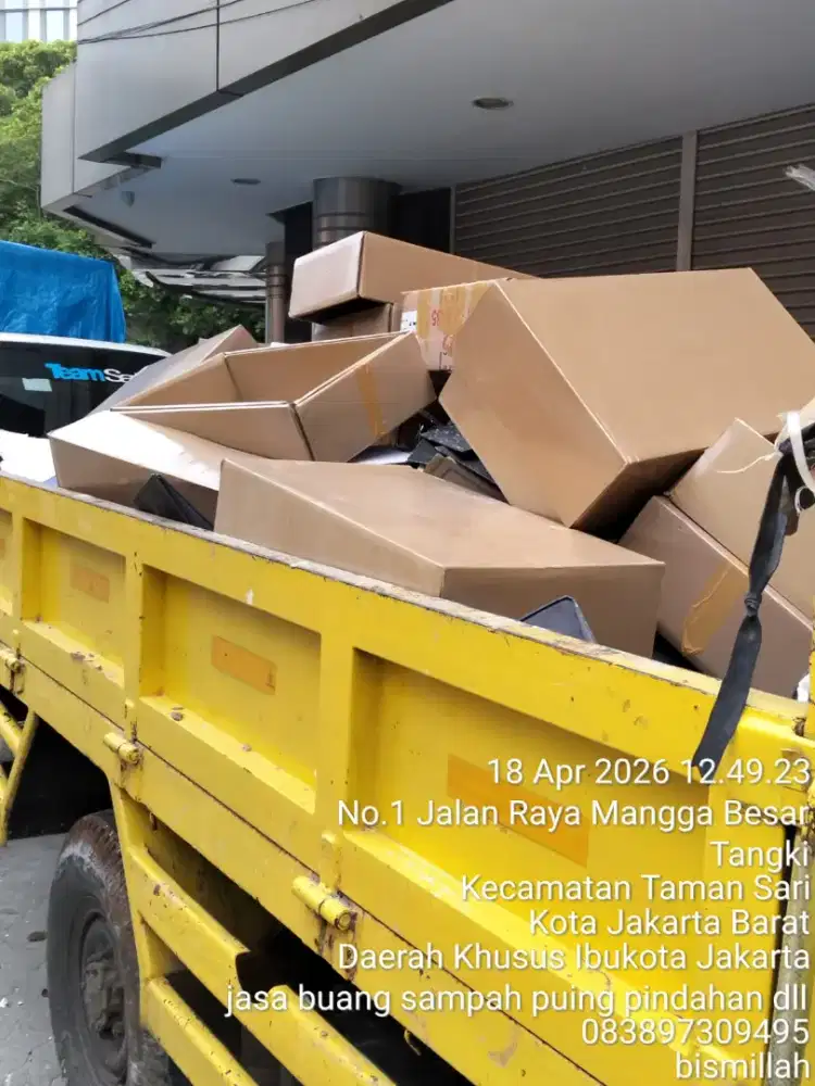 Jasa angkut puing dan buang sampah proyek