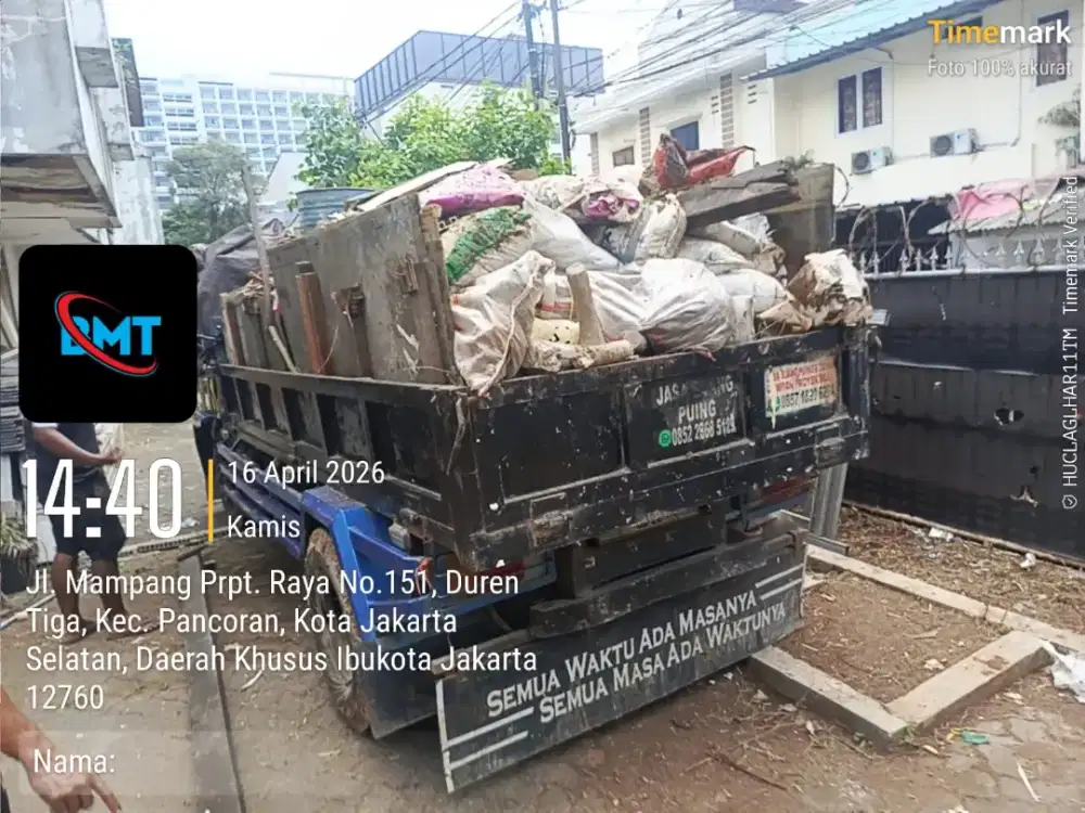 Jasa buang puing dan tanah