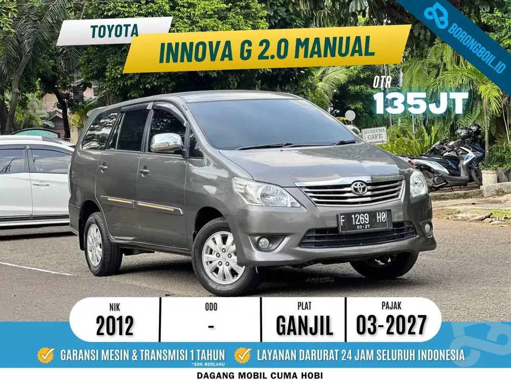 TERMURAH!!INNOVA 2.0 G BENSIN MANUAL 2012