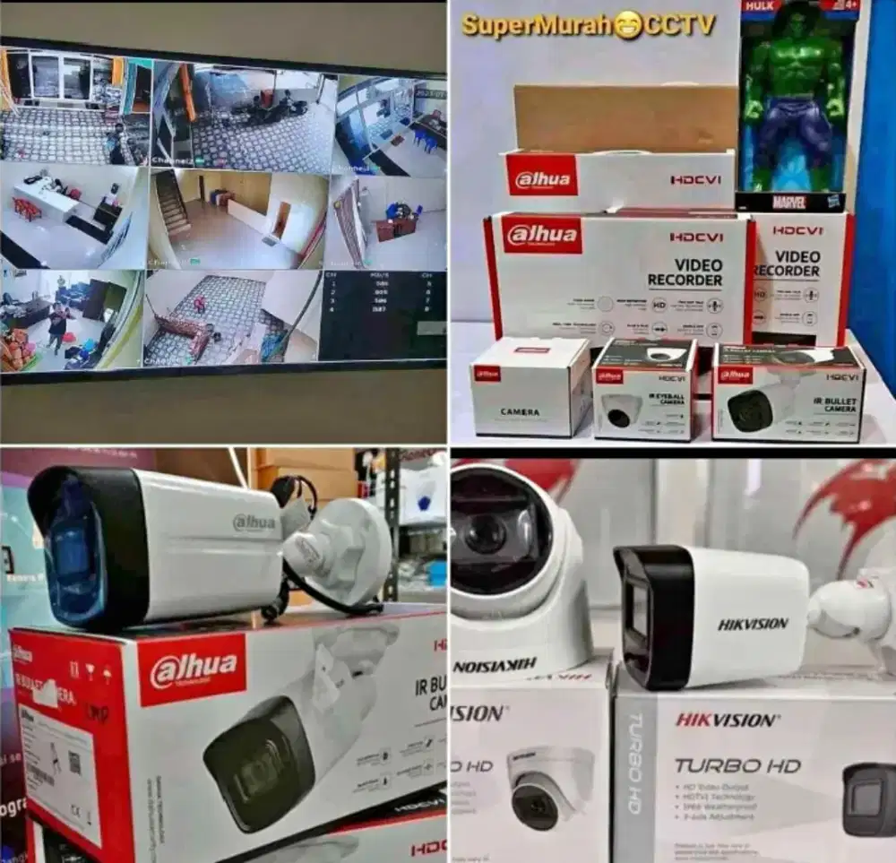 Kamera Cctv berkualitas hd dan garansi 1 tahun