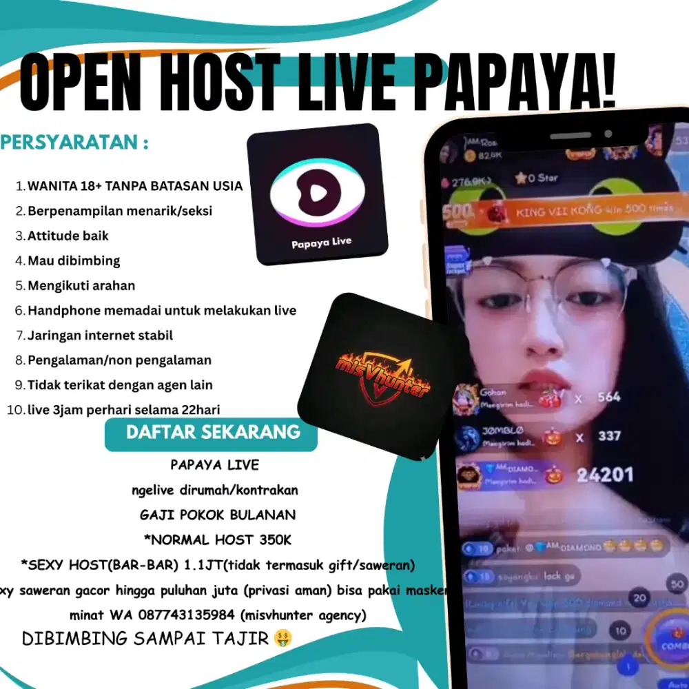 papaya live agency OPEN HOST