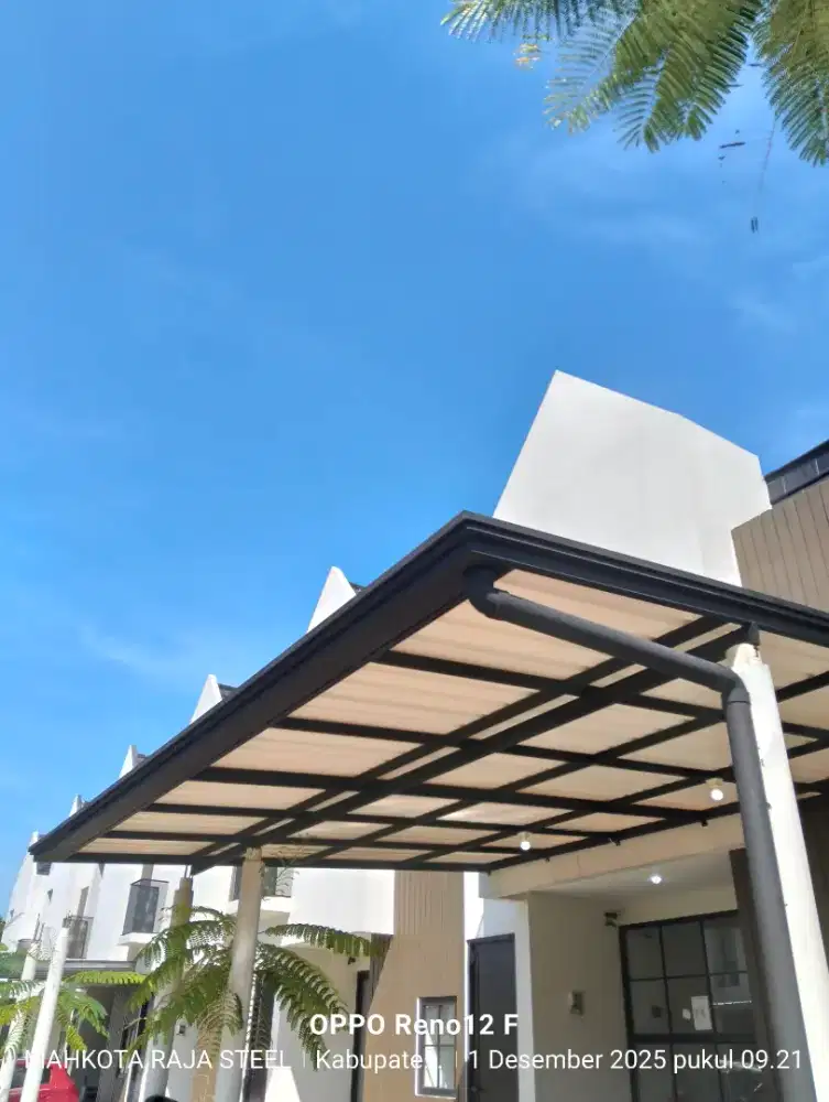 Kanopi minimalis cardoba atap alderon single layer sni