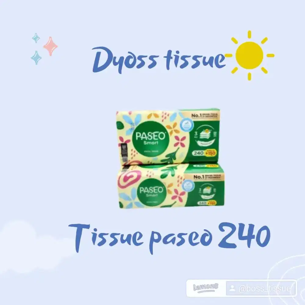 Tissue paseo 240 sheet