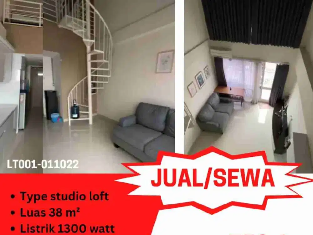 Dijual/sewa apartemen type Loft lantai21 di Galery Ciumbuleuit 3