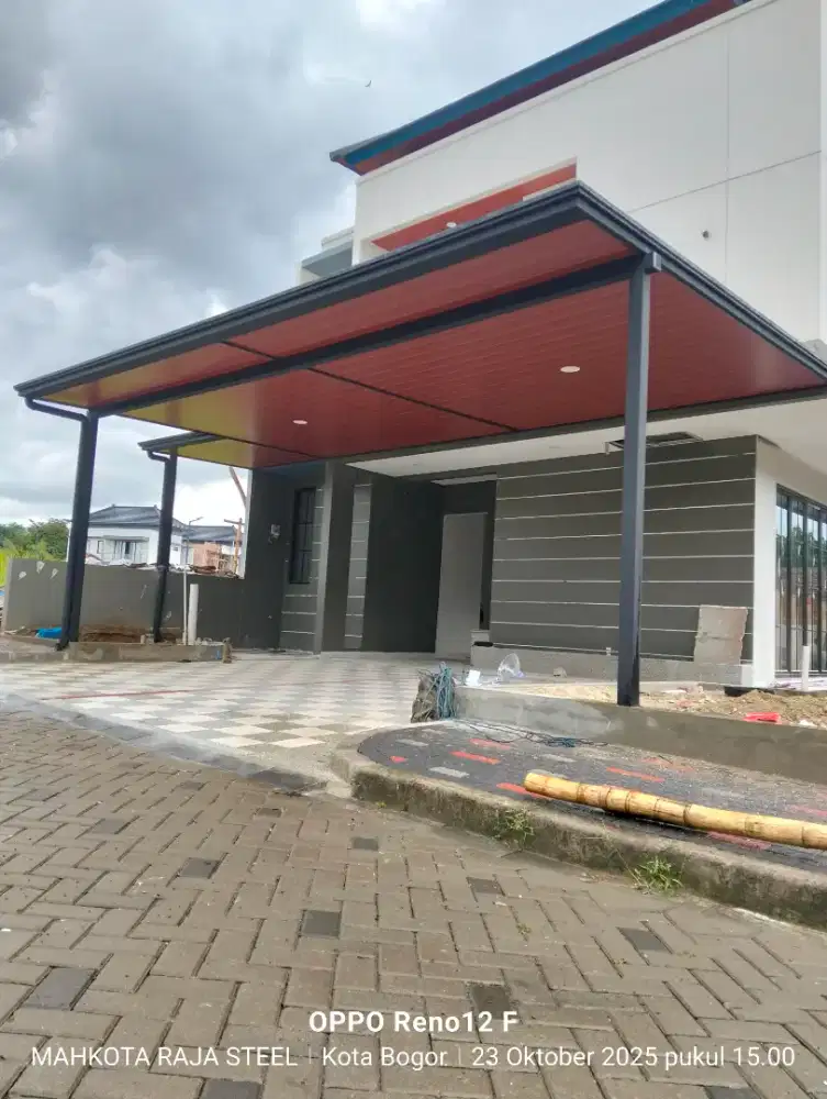 Kanopi alderon+plafon pvc laminated rangka cardoba modern