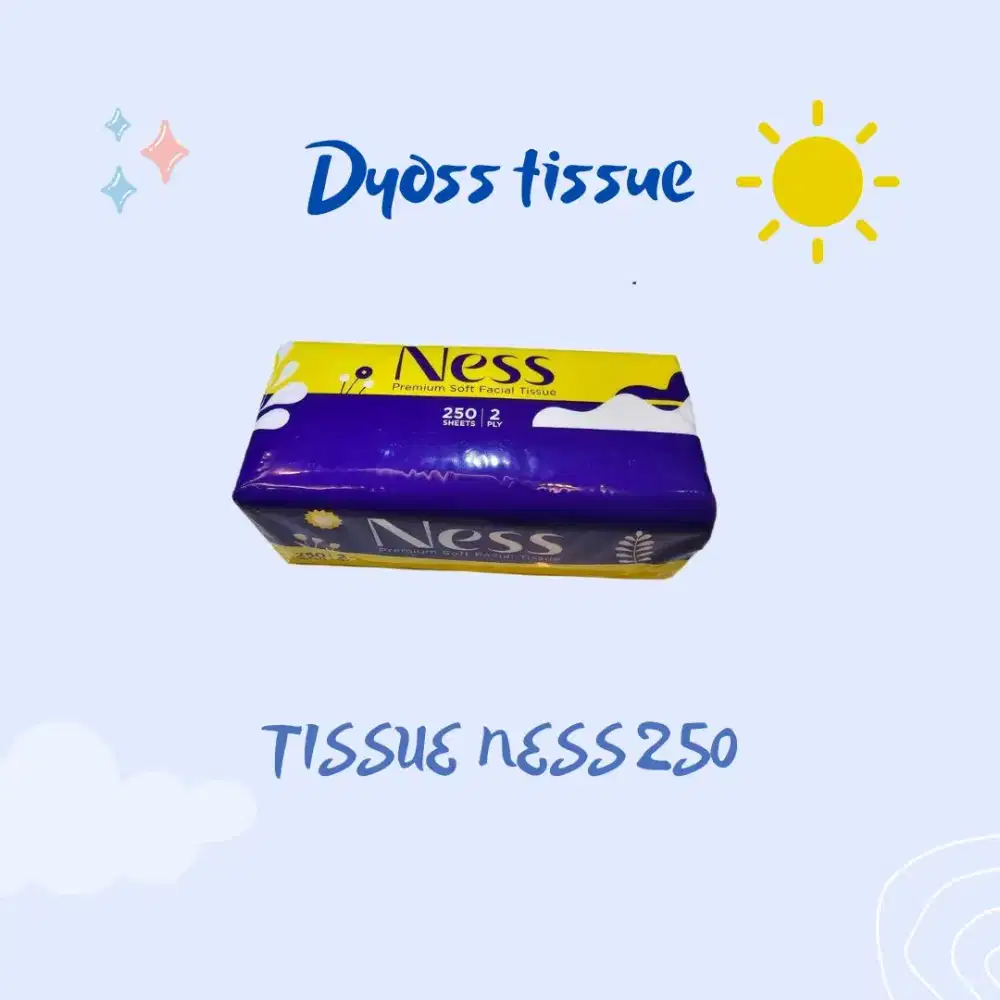 Tissue facial ness 250 sheet