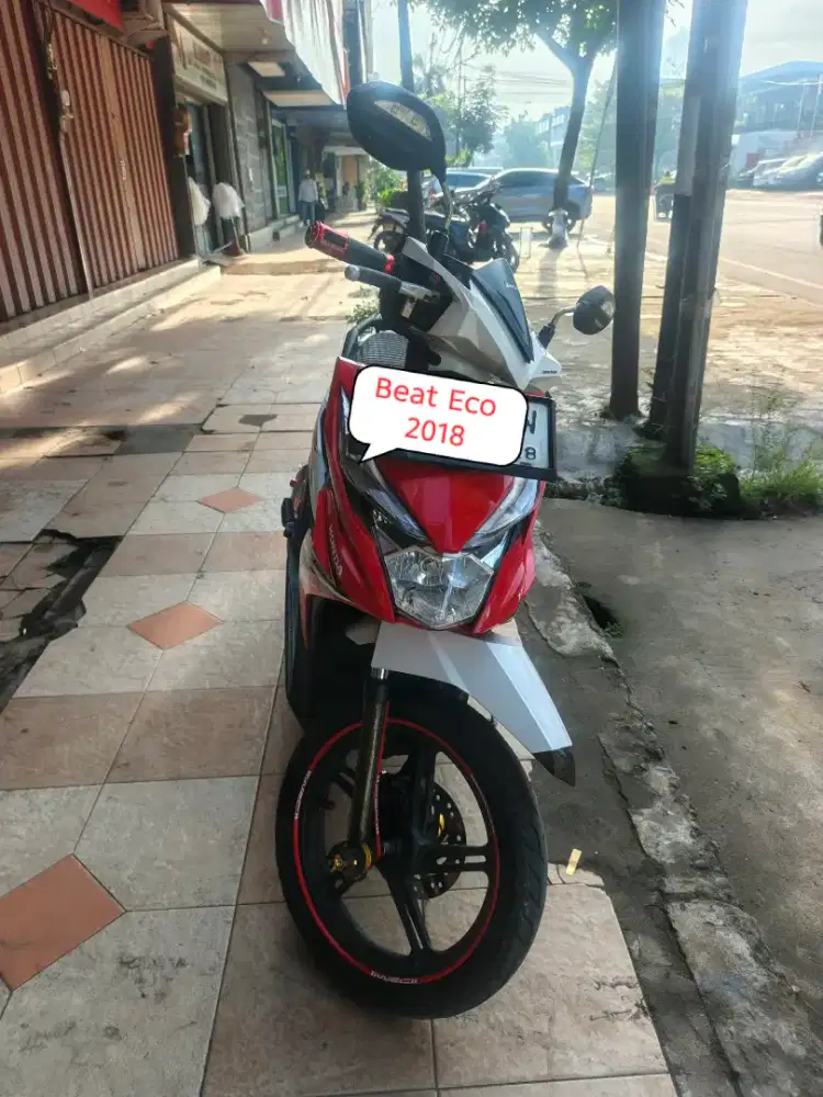 Honda Beat Eco 2018 CBS kondisi Sempurna Lengkap nominus terawat Jamin